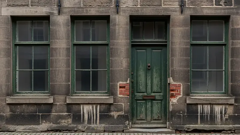 Negentiende-eeuwse ongeïsoleerde Hollandse rijwoning